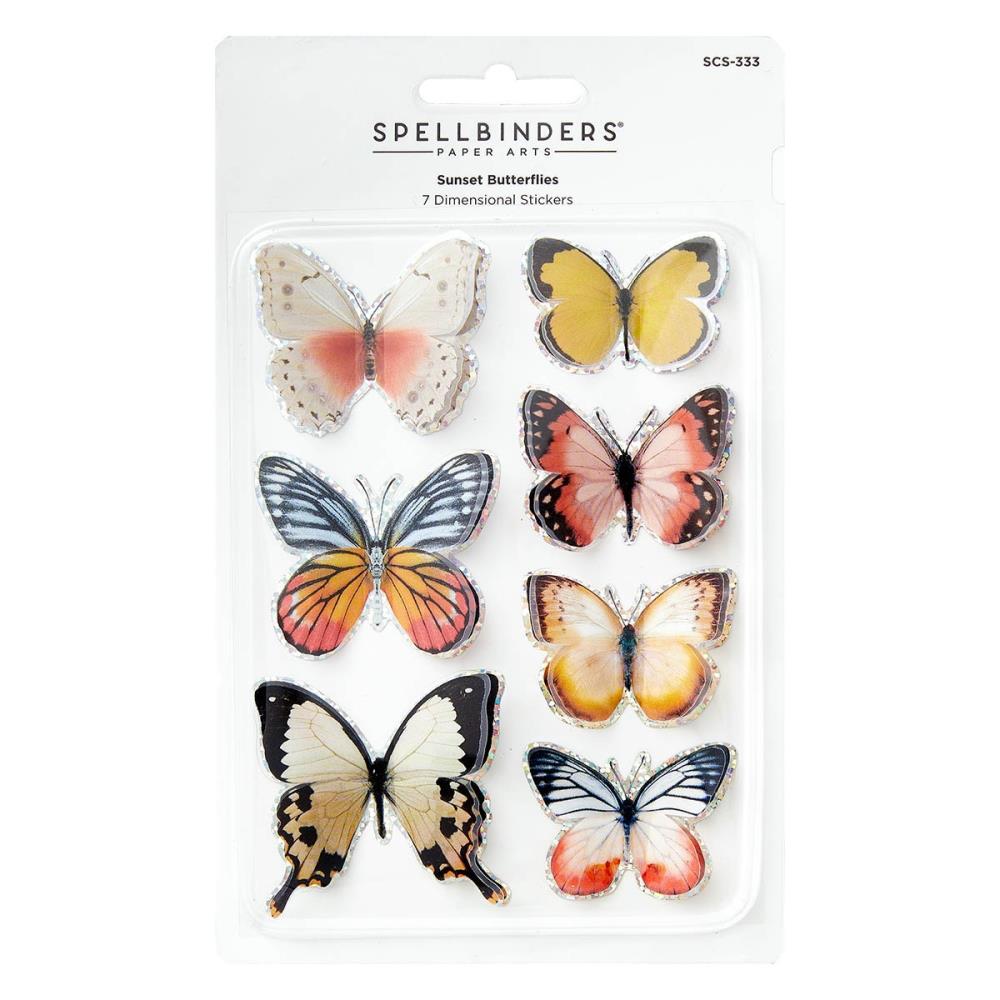 Spellbinders Timeless Stickers - Sunset Butterflies