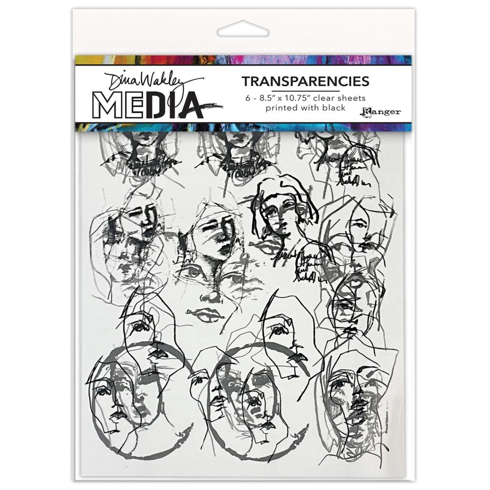 Dina Wakley Media Transparencies - Tinies Set 1