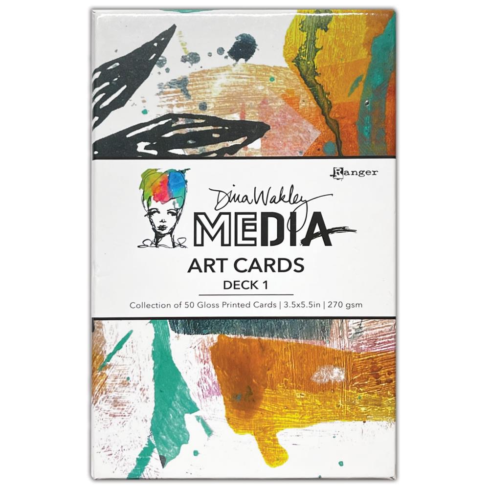 Dina Wakley MEdia Glossy Art Cards - Deck 1