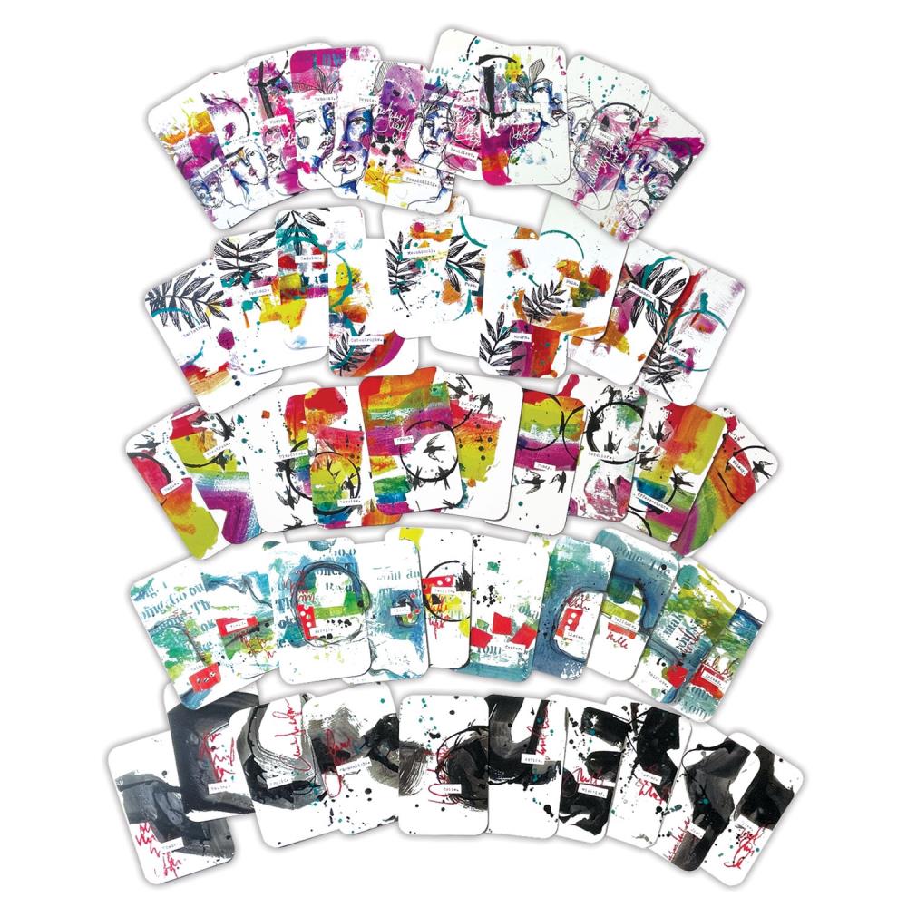 Dina Wakley MEdia Glossy Art Cards - Deck 1