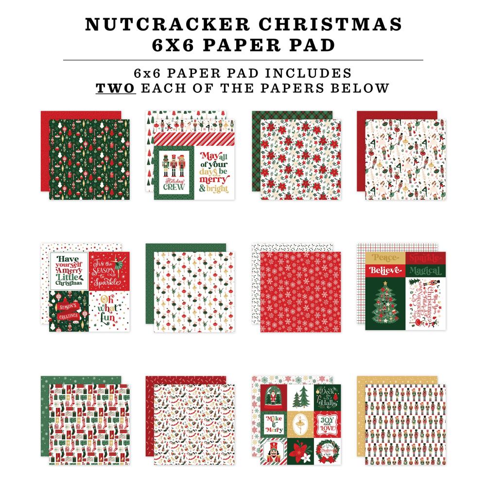 Echo Park Double-Sided Paper Pad 6x6 - Nutcracker Christmas