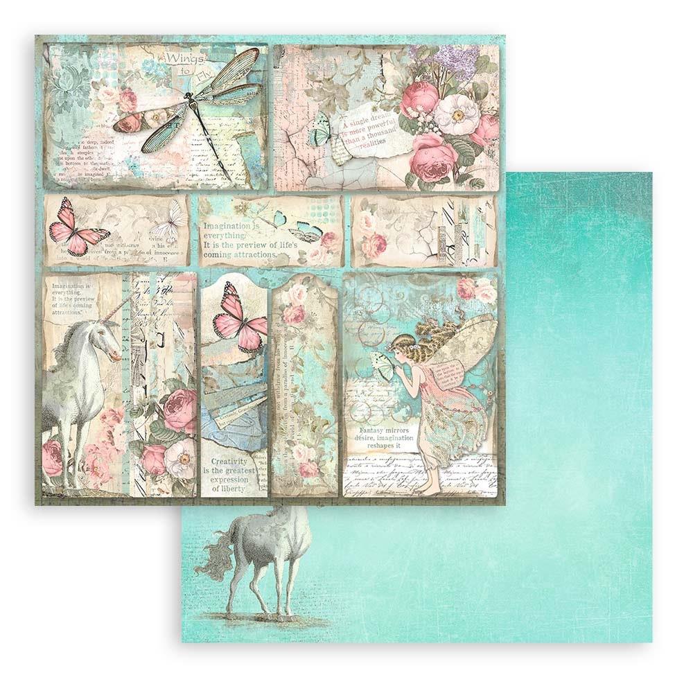 Stamperia Double-Sided Paper Pad 8x8 - Wonderland