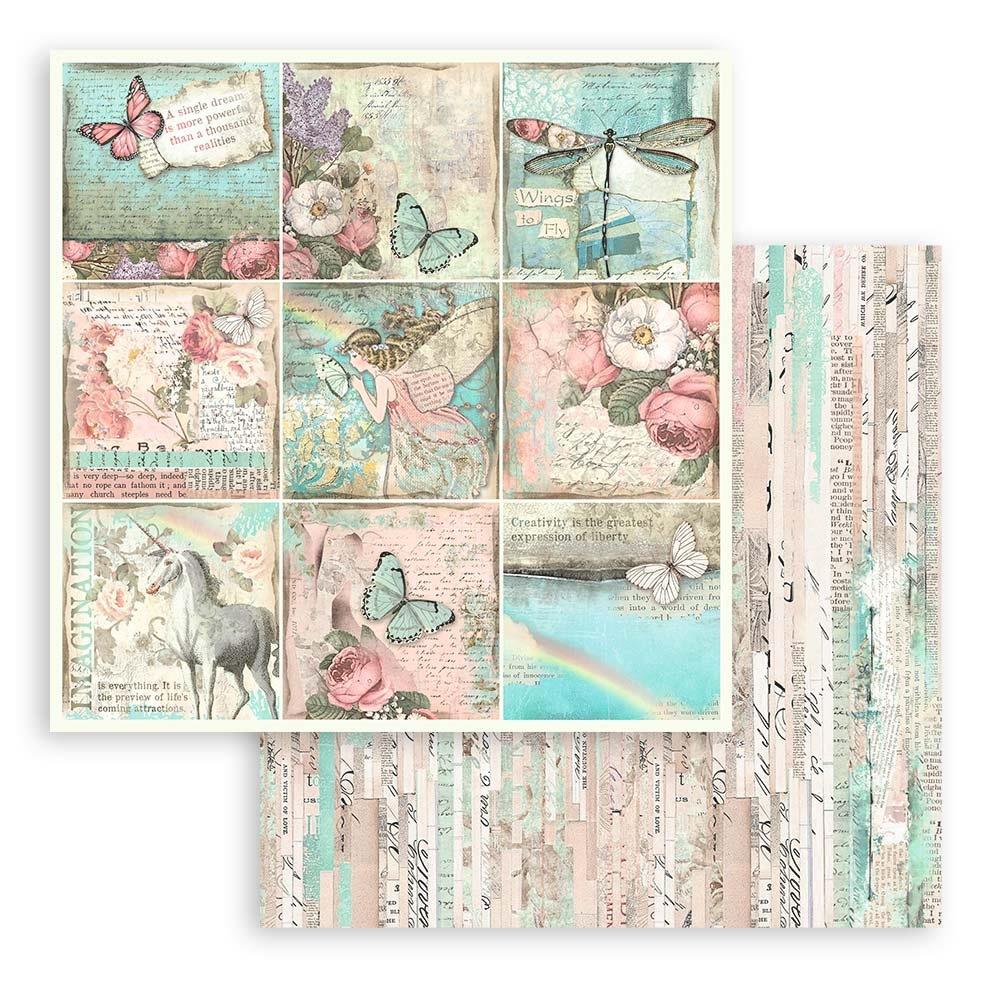 Stamperia Double-Sided Paper Pad 8x8 - Wonderland