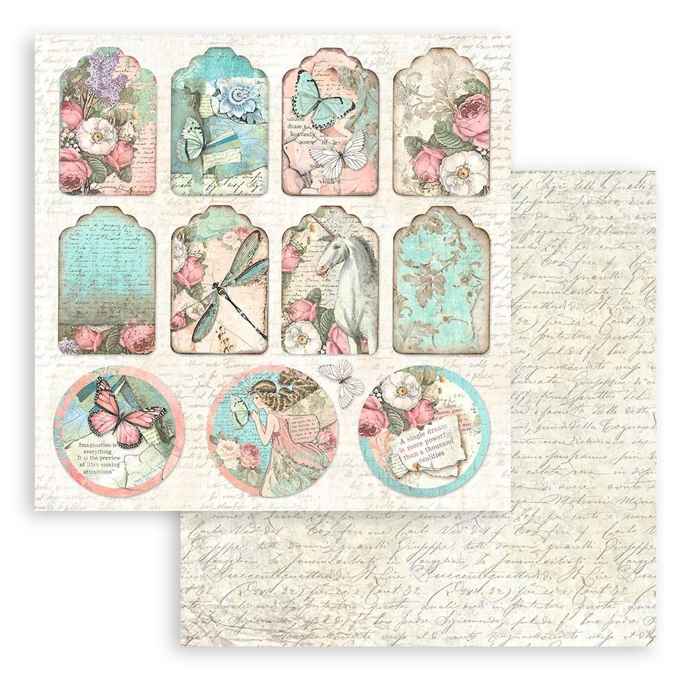 Stamperia Double-Sided Paper Pad 8x8 - Wonderland