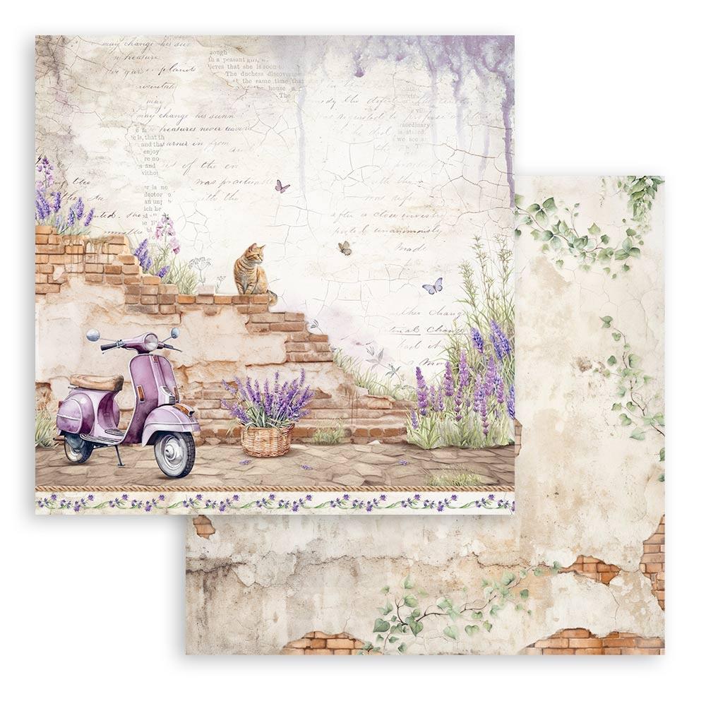 Stamperia Double-Sided Paper Pad 8x8 - Lavender