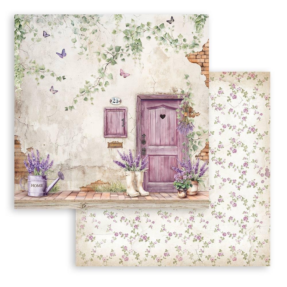 Stamperia Double-Sided Paper Pad 8x8 - Lavender