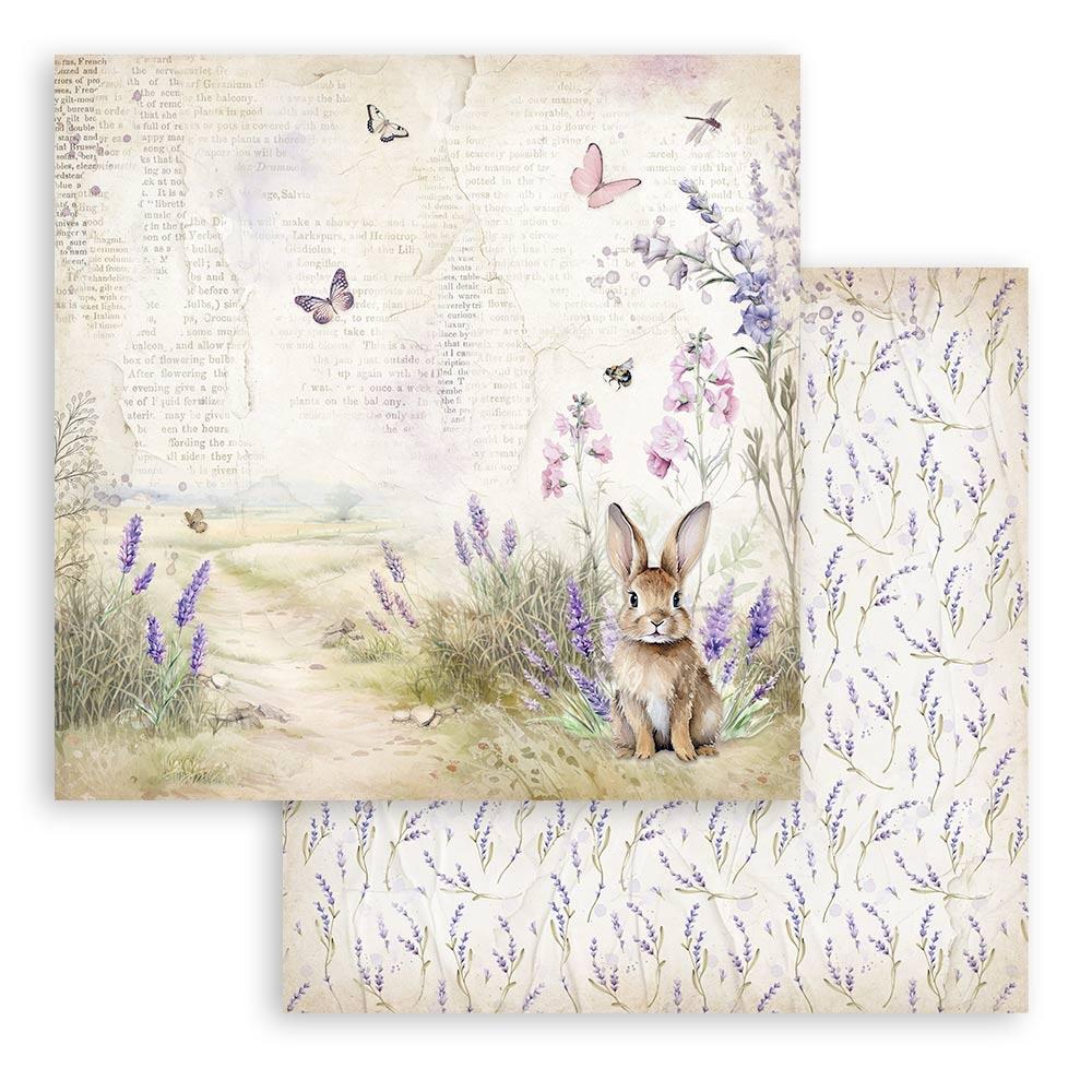 Stamperia Double-Sided Paper Pad 8x8 - Lavender