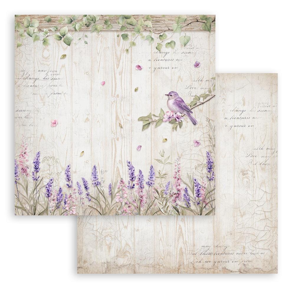 Stamperia Double-Sided Paper Pad 8x8 - Lavender