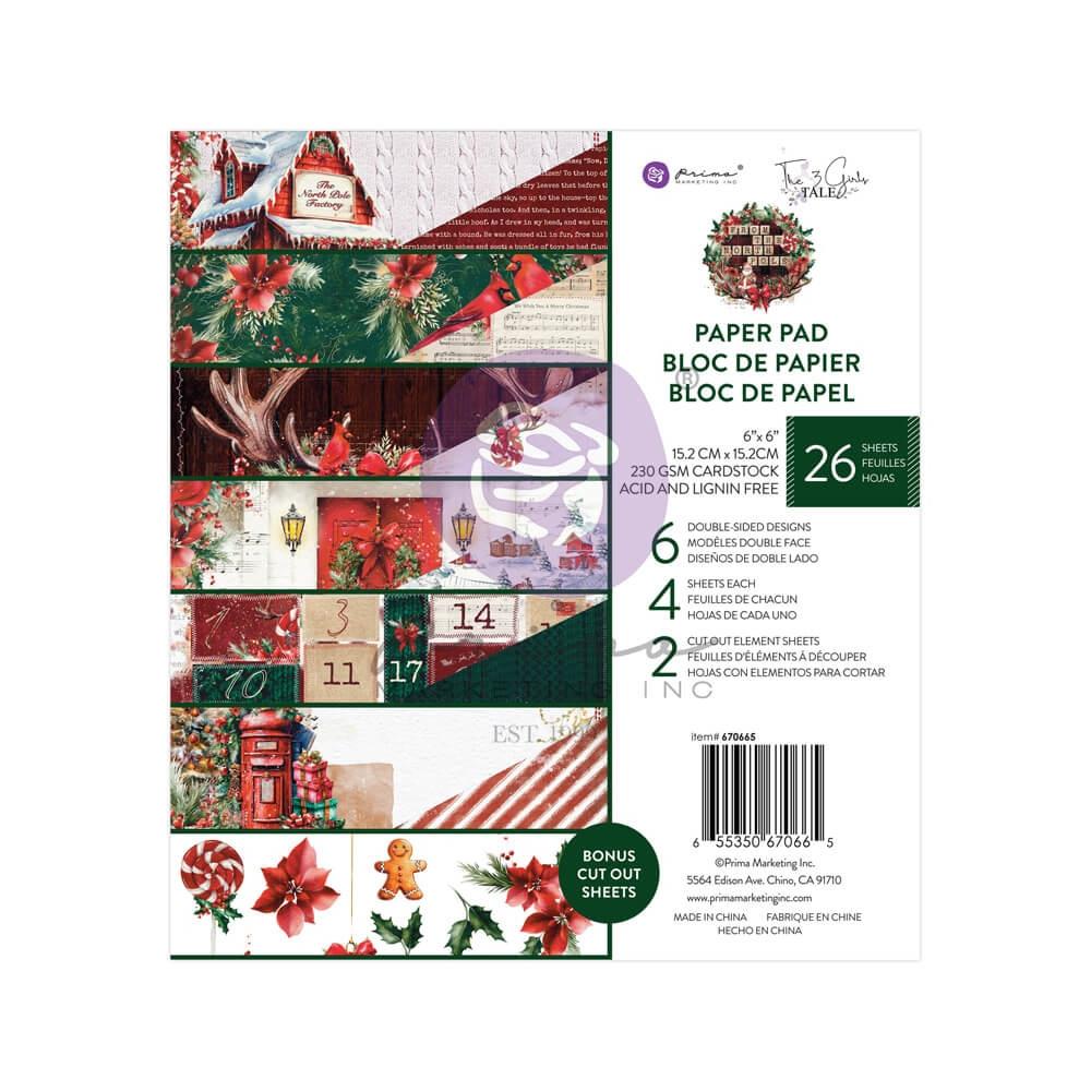 Prima Marketing Double-Sided Paper Pad 6X6 - From The North Pole