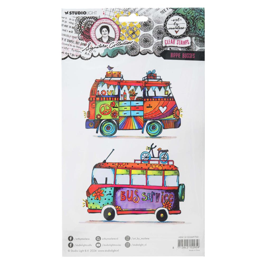 Art By Marlene Signature Collection Clear Stamps - Nr. 700 Hippie Busses