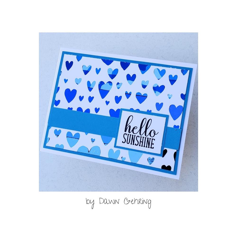 Deco Foil Harmony Foil Pack 6x6 - Shades Of Blue 20pcs