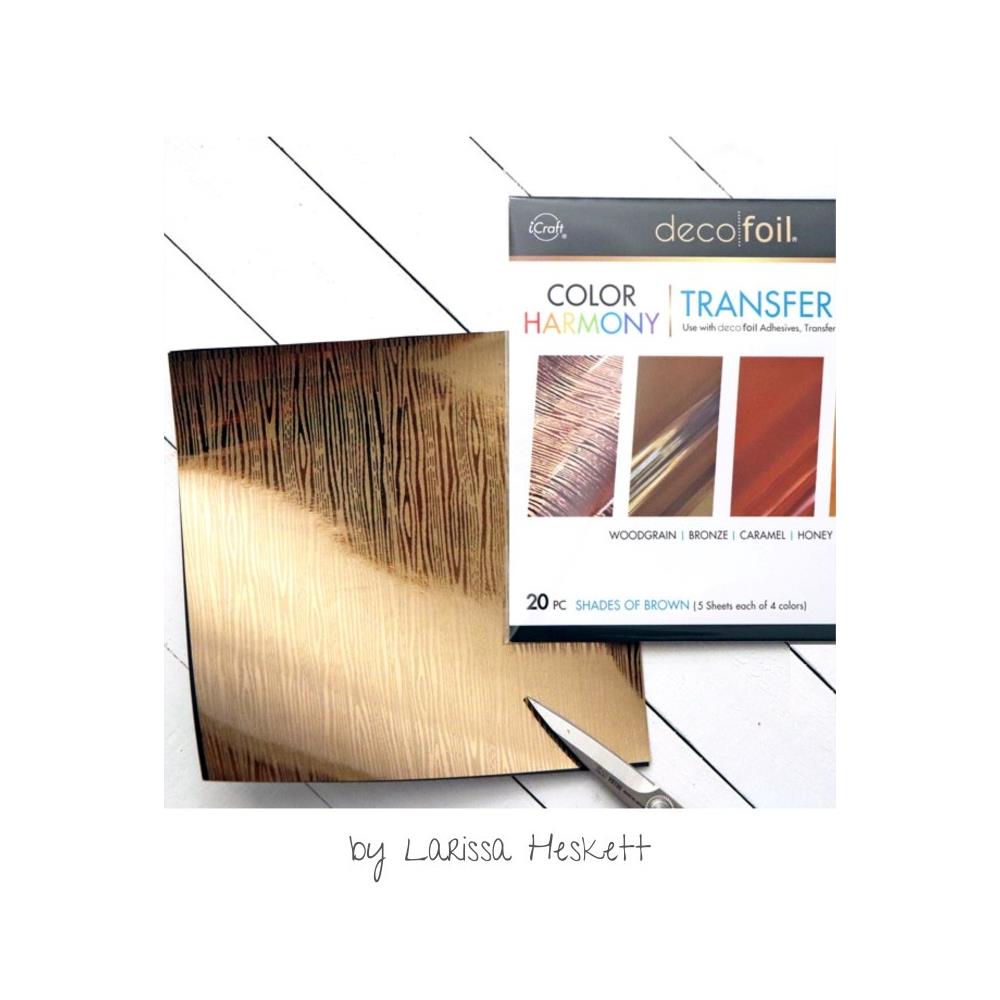 Deco Foil Harmony Foil Pack 6x6 - Shades Of Brown 20pcs