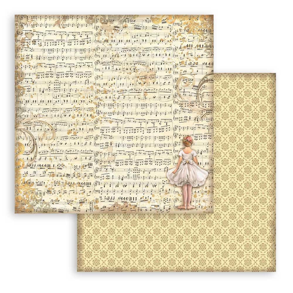 Stamperia Backgrounds Double-Sided Paper Pad 8x8 - The Nutcracker