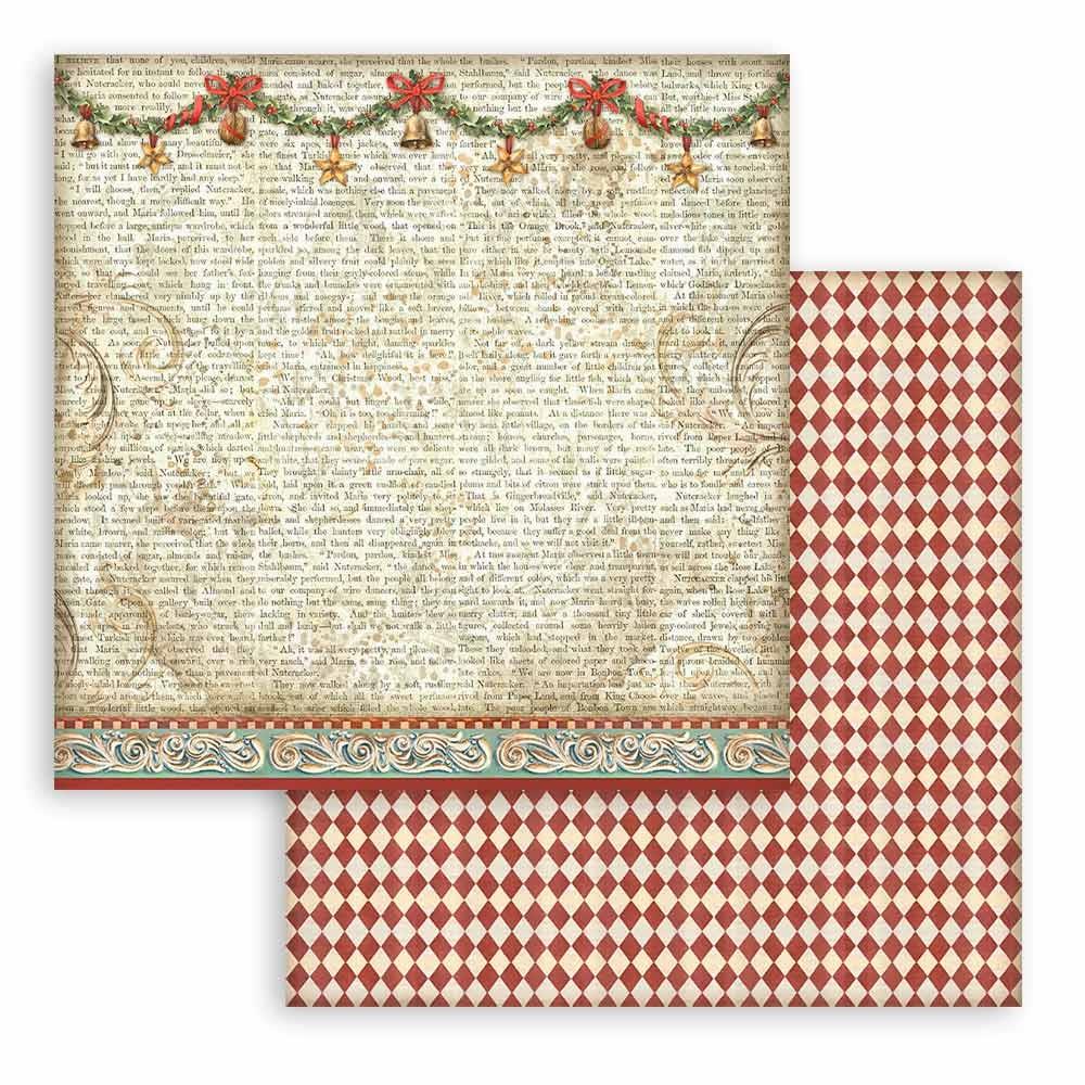 Stamperia Backgrounds Double-Sided Paper Pad 8x8 - The Nutcracker