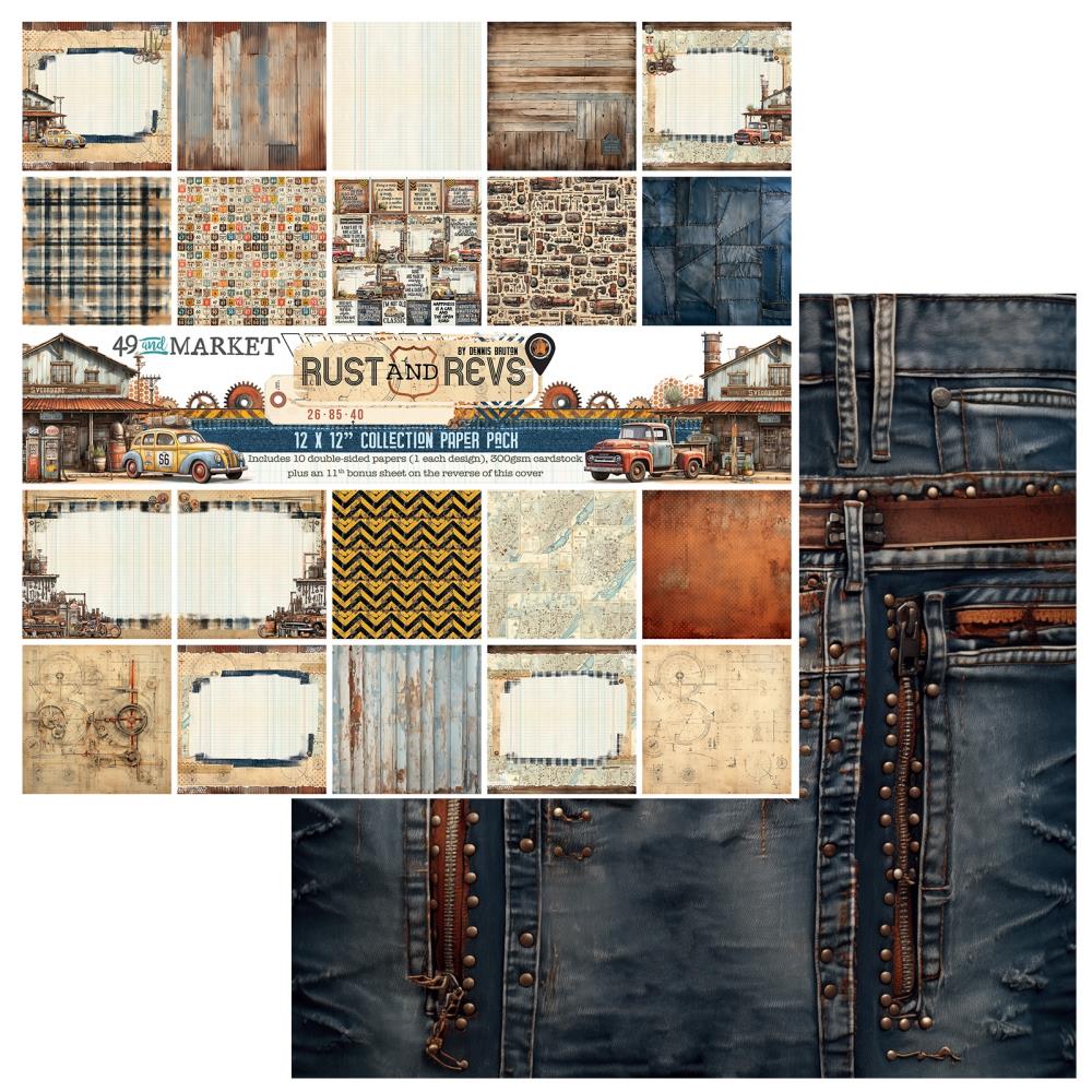 49 And Market Collection Pack 12X12 - Rust And Revs