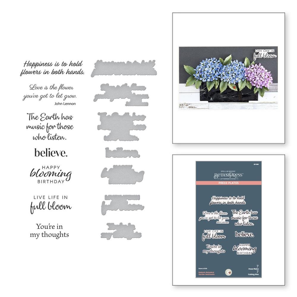 Spellbinders Press Plate & Die Set - Natures Botanical Garden