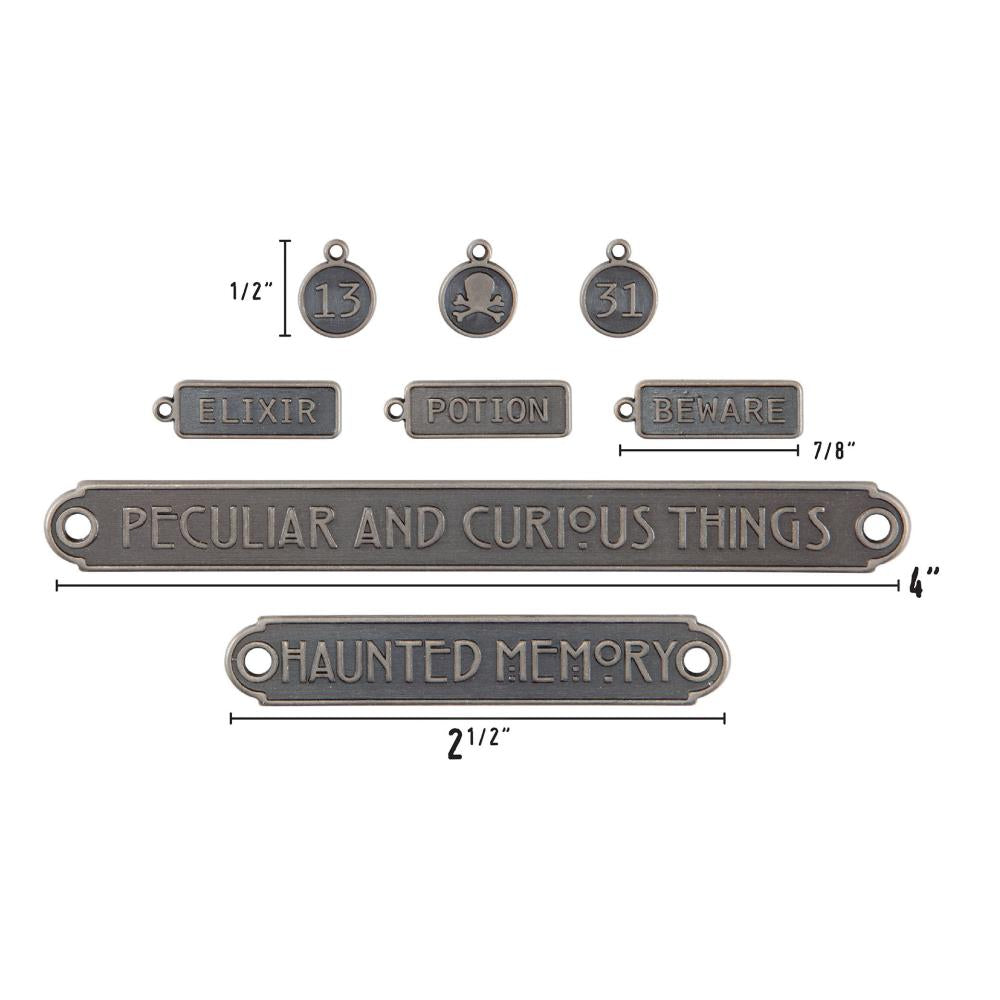 Idea-Ology Metal - Word Plaques and Tags Halloween