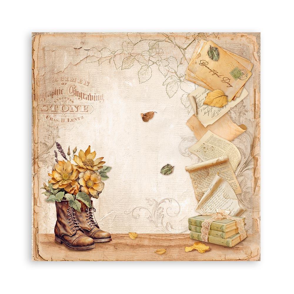 Stamperia Single-Sided Paper Pad 12x12 - Golden Harmony