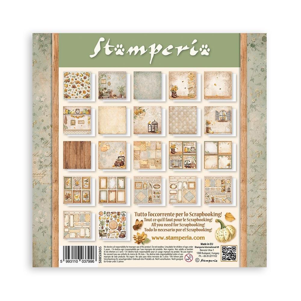 Stamperia Single-Sided Paper Pad 8x8 - Golden Harmony