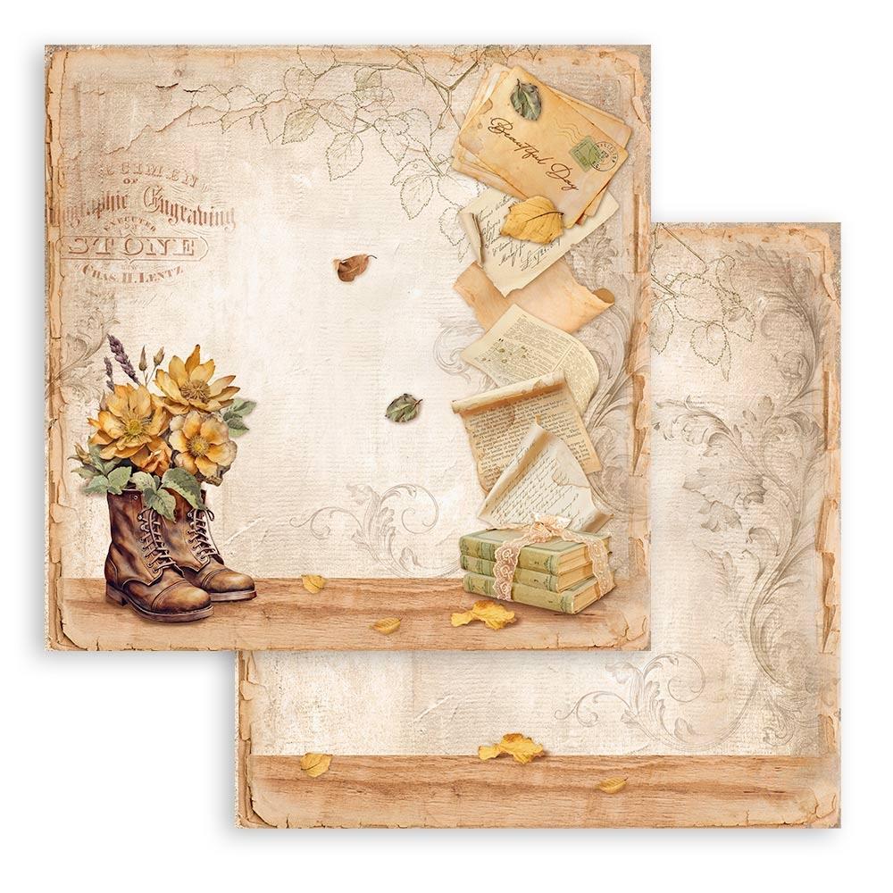 Stamperia Double-Sided Paper Pad 12x12 - Golden Harmony