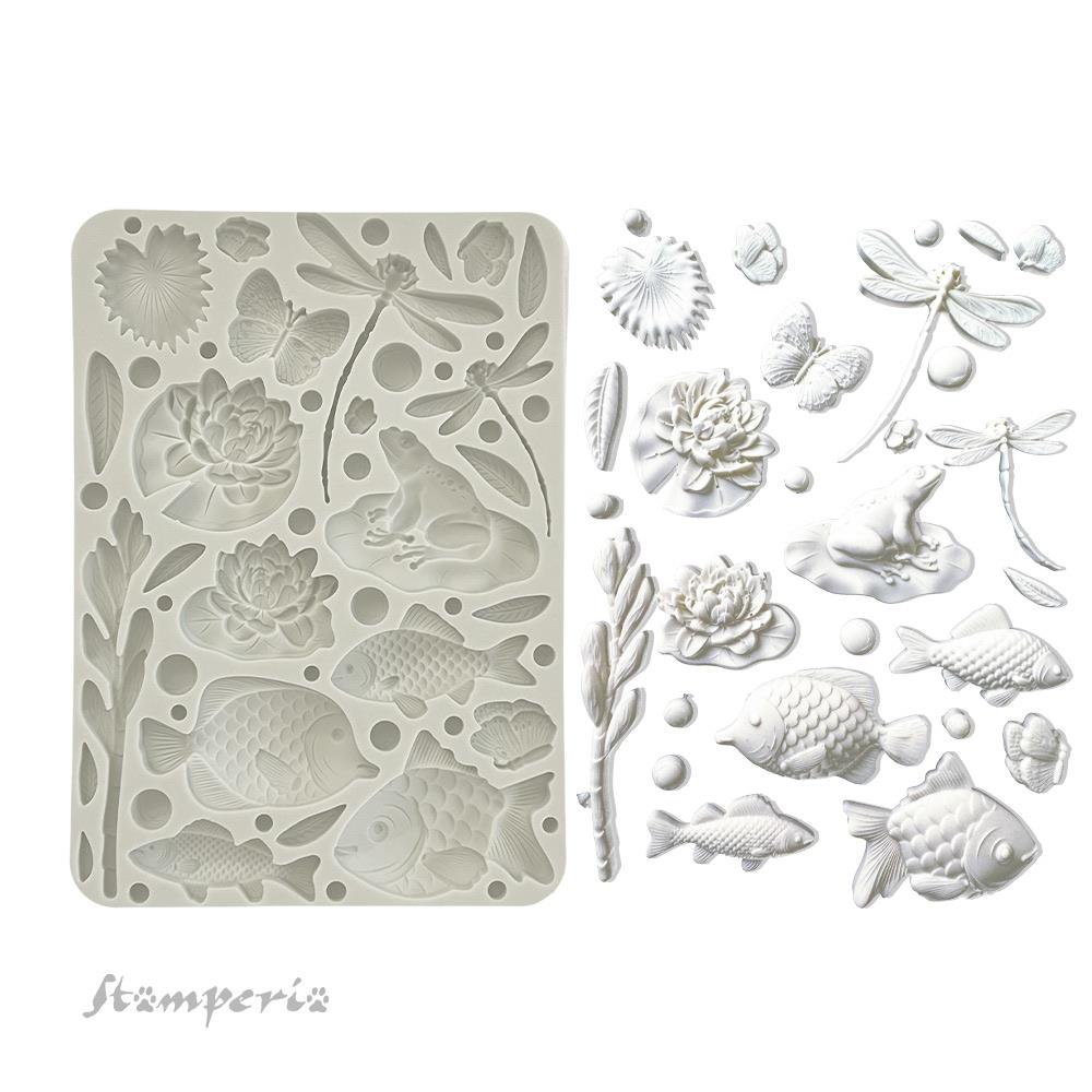 Stamperia Silicone Mould A5 - Forest Fish And Dragonfly