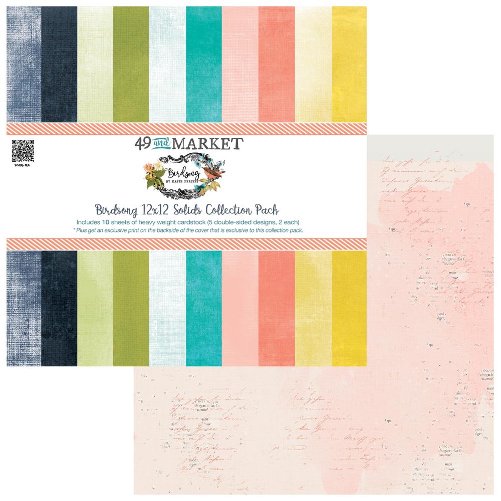 49 And Market Collection Pack 12X12 - Birdsong Solids