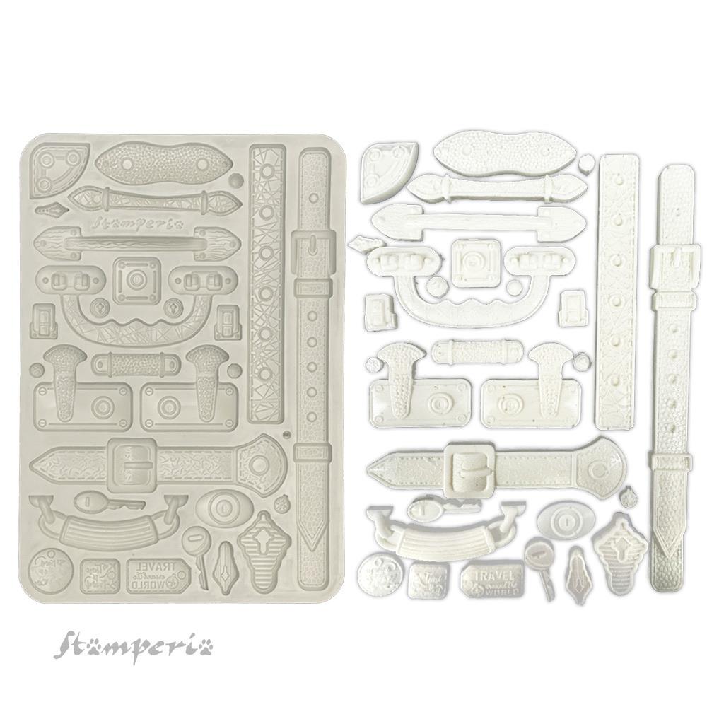 Stamperia Silicone Mould A5 - Art Of Travelling Belts And Handles