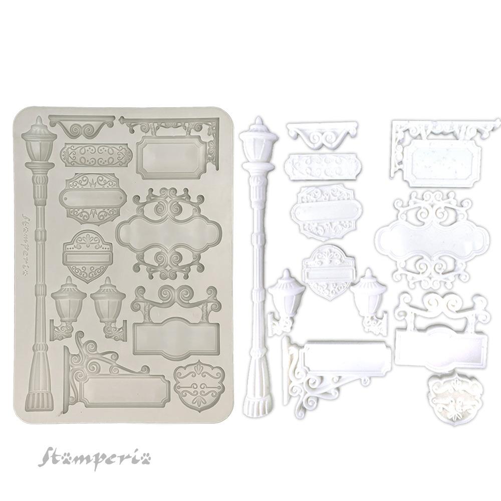 Stamperia Silicone Mould A5 - Art Of Travelling Plates