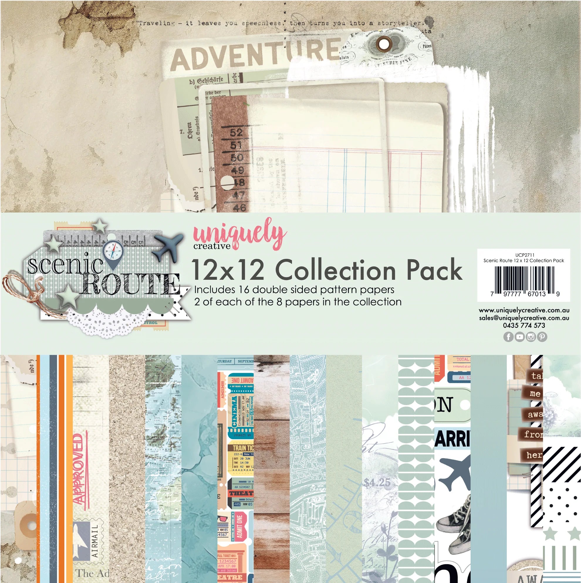 Uniquely Creative - 12x12 Collection Pack - Scenic Route