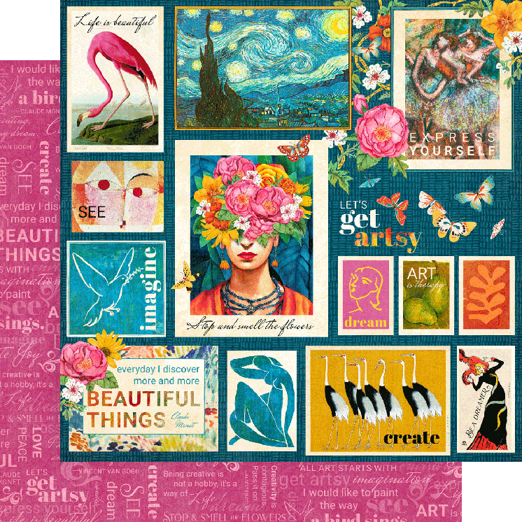Graphic 45 - Collection Pack 12x12 - Let's Get Artsy