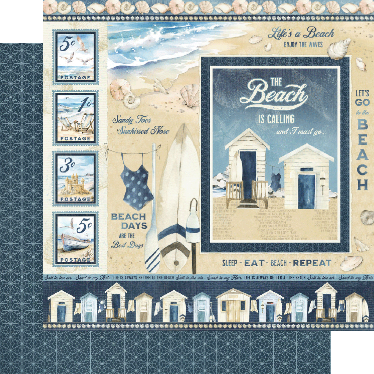 Graphic 45 - Collection Pack 12x12 - The Beach Is Calling