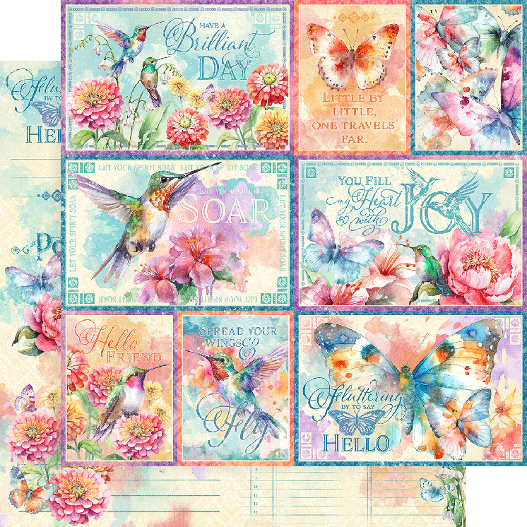 Graphic 45 - Collection Pack 8x8 - Flight of Fancy