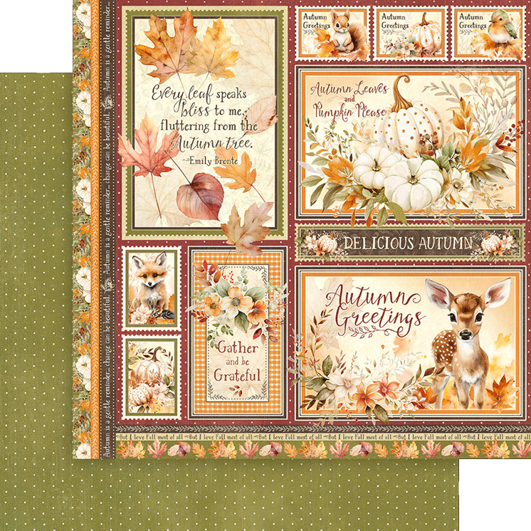 Graphic 45 - Collection Pack 8x8 - Autumn Greetings