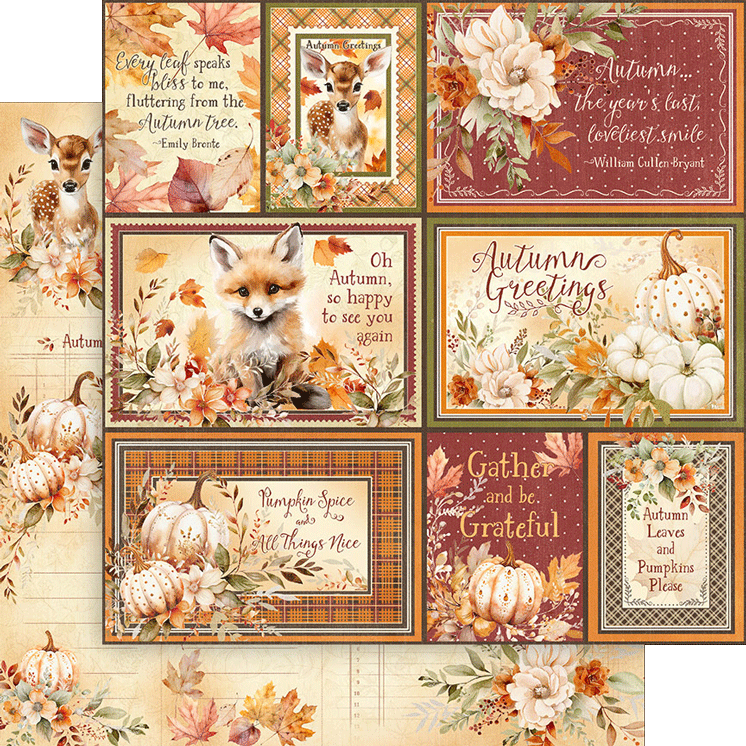 Graphic 45 - Collection Pack 8x8 - Autumn Greetings