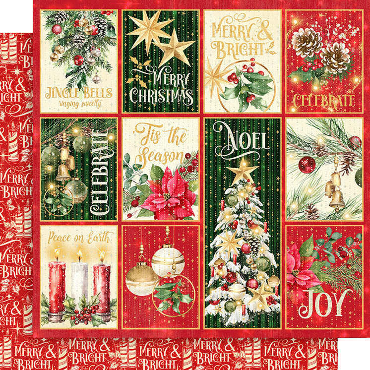 Graphic 45 - Collection Pack 8x8 - Merry & Bright