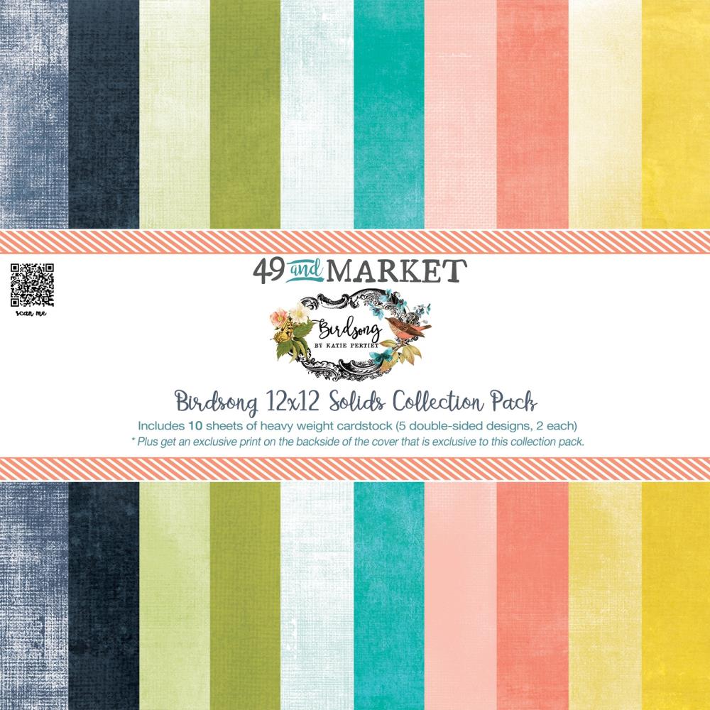 49 And Market Collection Pack 12X12 - Birdsong Solids