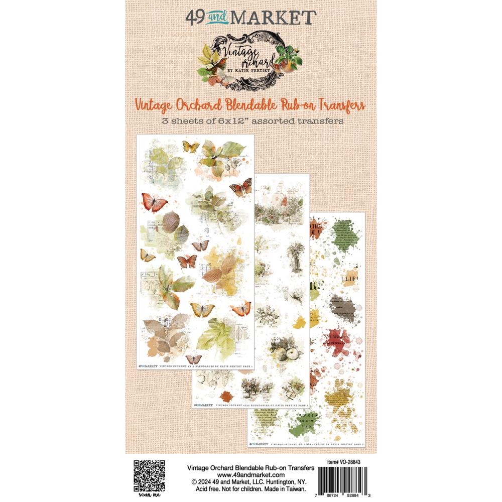 49 And Market Rub-On Transfer Set - Vintage Orchard Blendable