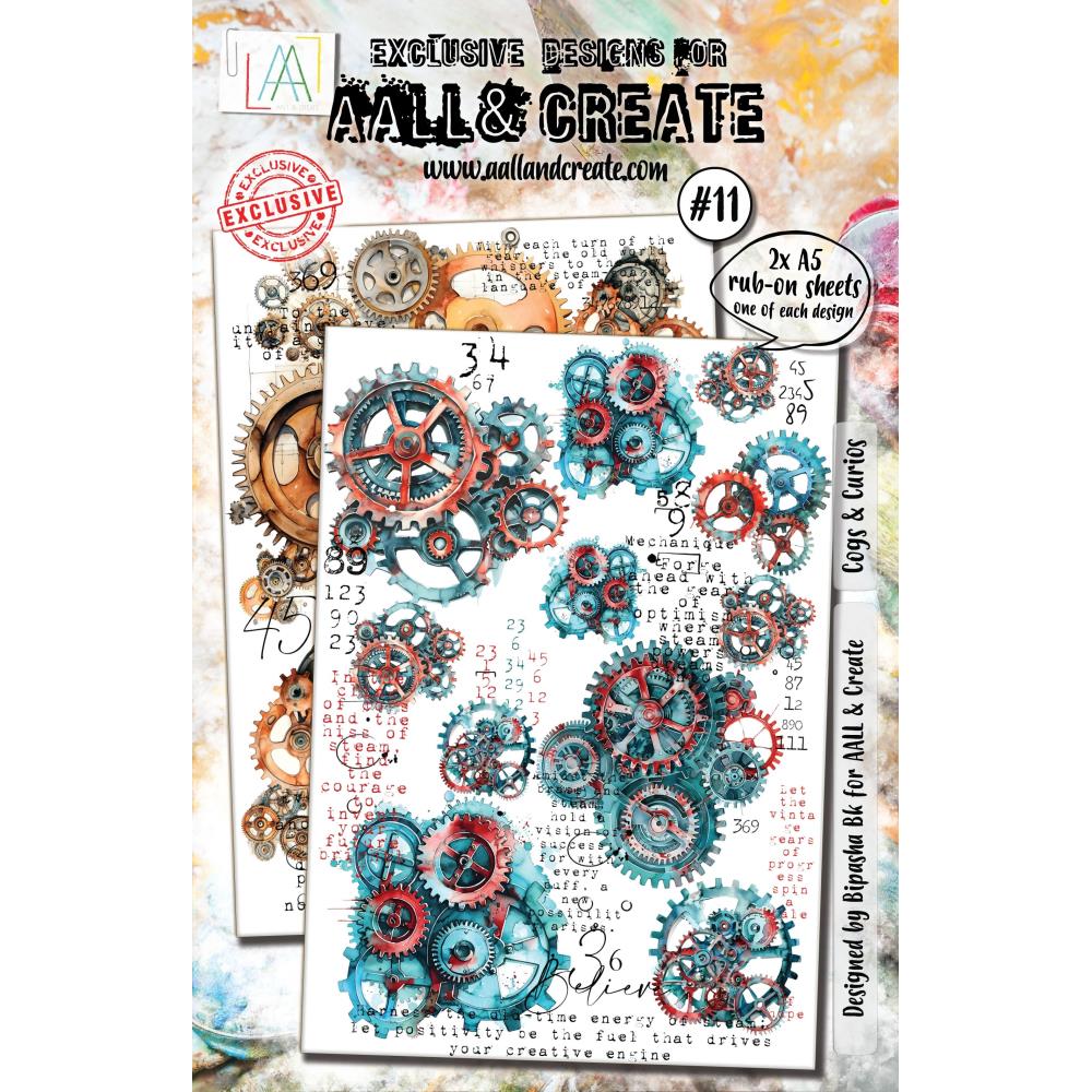 AALL And Create A5 Rub-Ons - Cogs & Curios