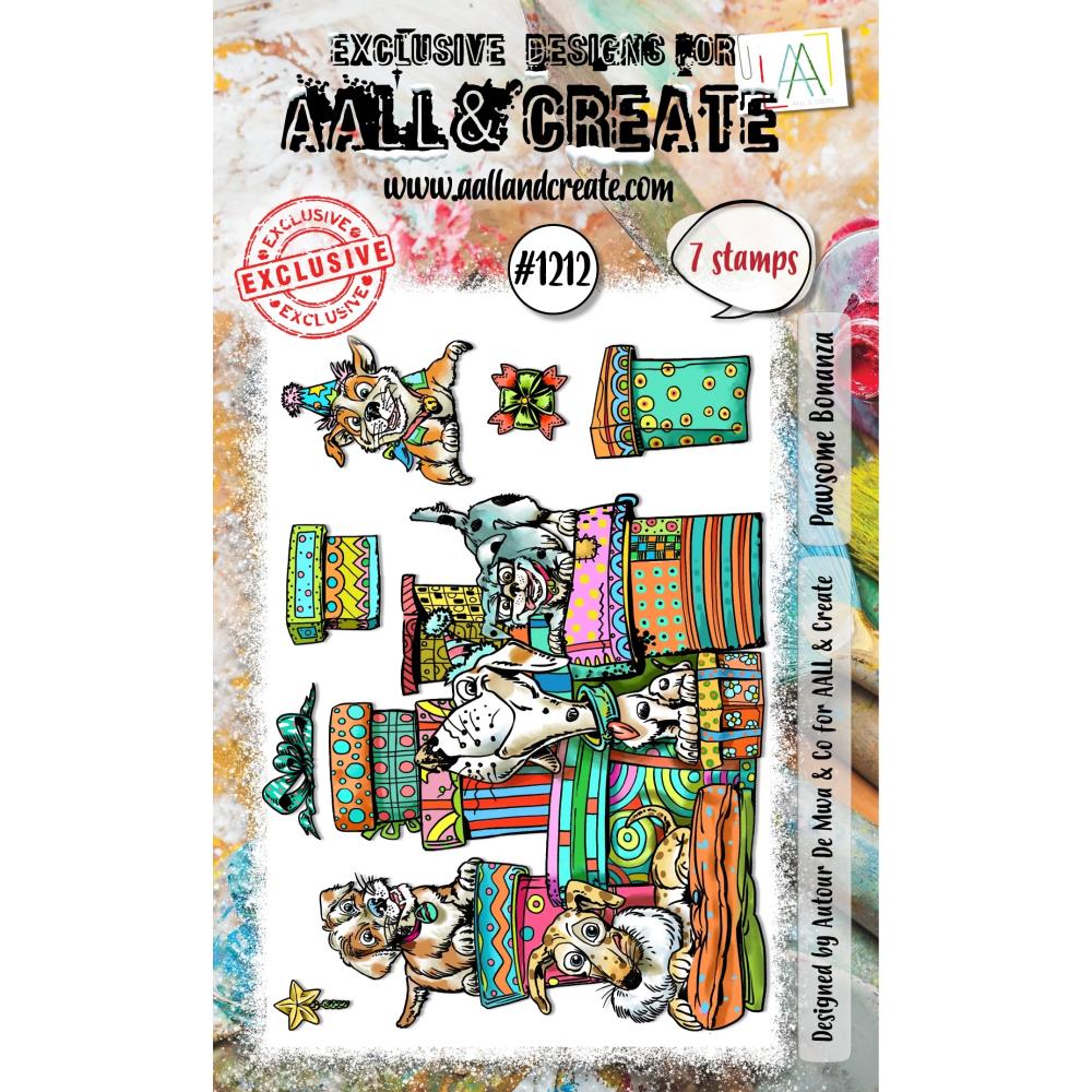 AALL And Create A6 Photopolymer Clear Stamp Set - Pawsome Bonanza