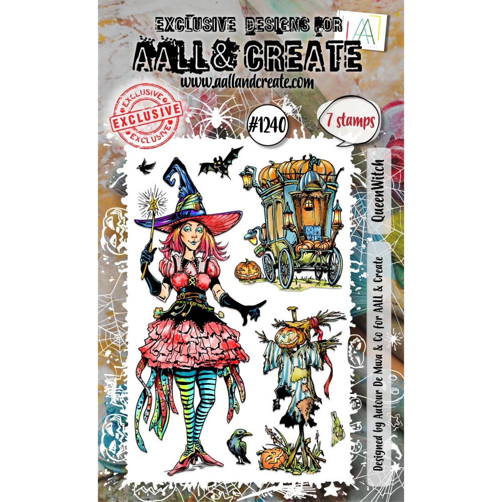 AALL And Create A6 Photopolymer Clear Stamp Set - Queen Witch