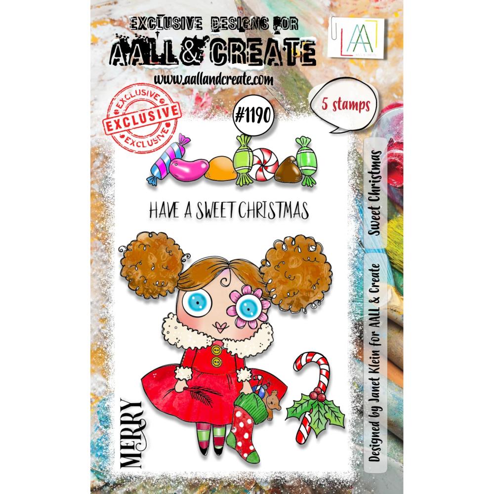 AALL And Create A7 Photopolymer Clear Stamp Set - Sweet Christmas