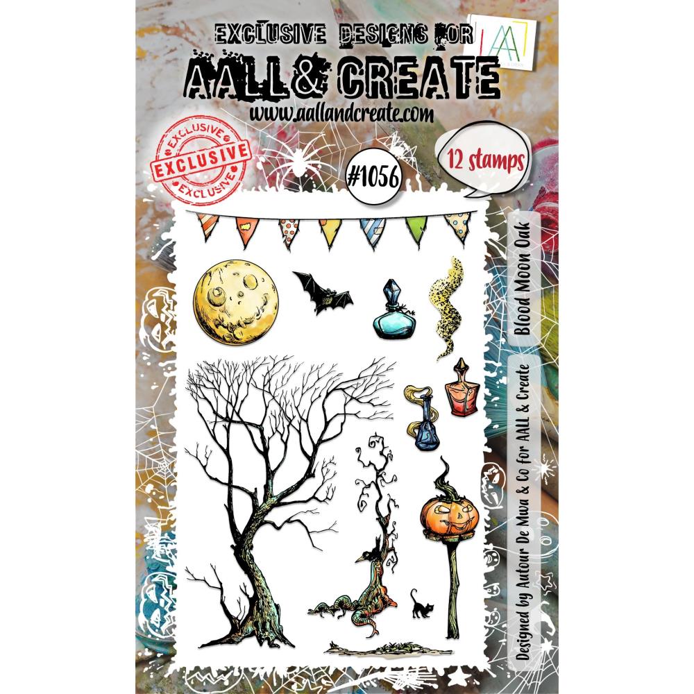 AALL And Create A6 Photopolymer Clear Stamp Set - Blood Moon Oak