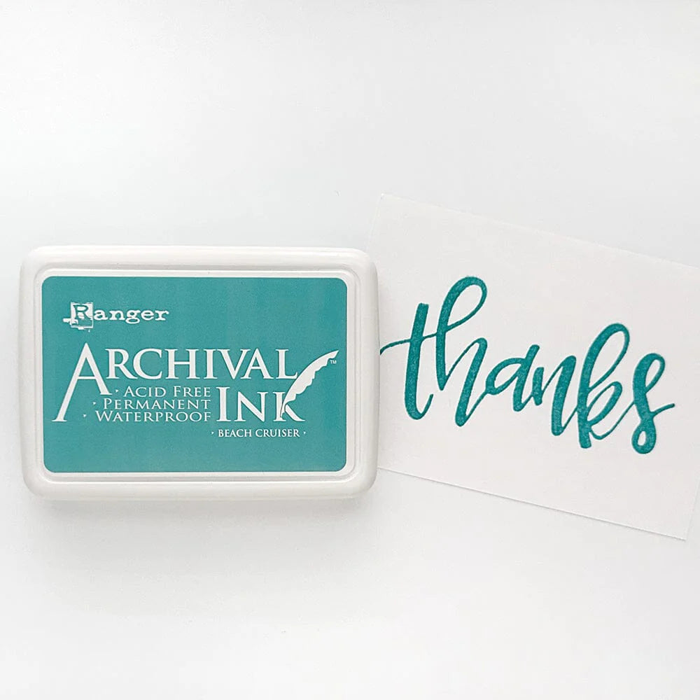 Ranger Archival Ink Pad Manganese Blue – Stempelkissen Für Dauerhafte, Wasserfeste Abdrücke