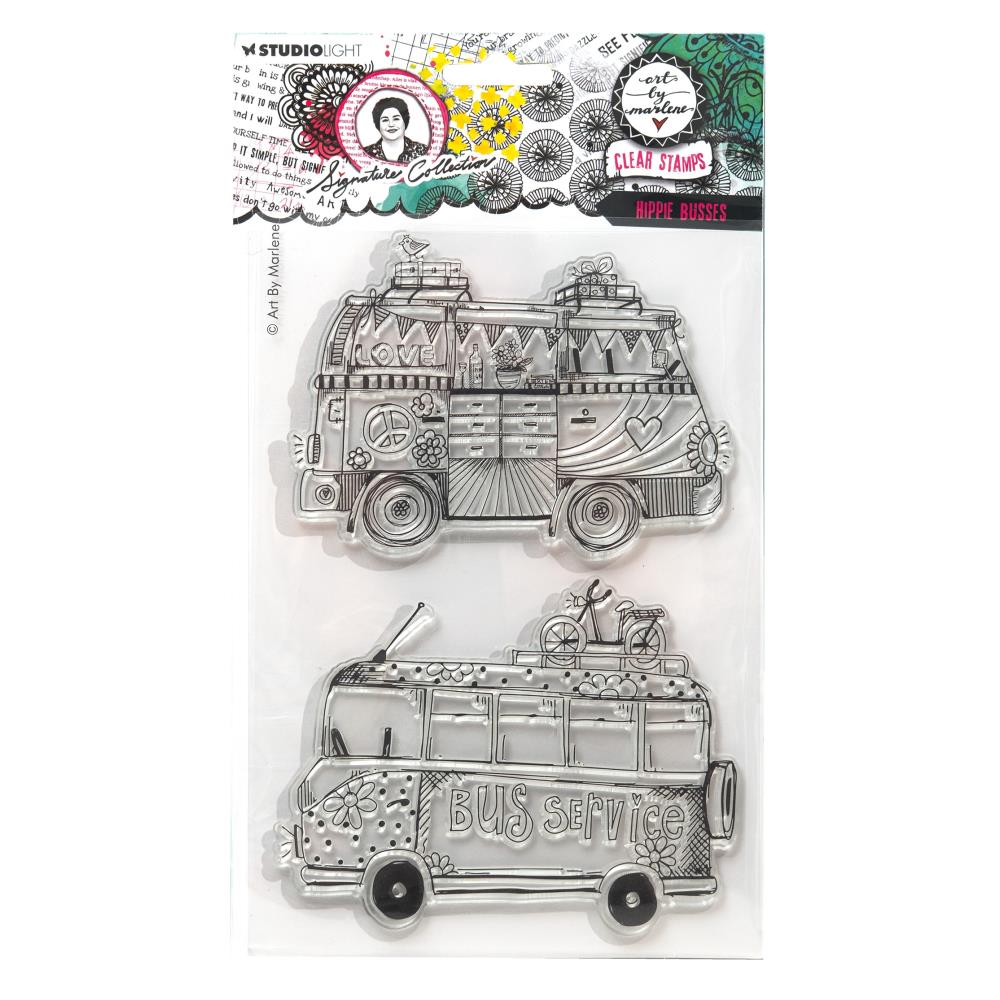 Art By Marlene Signature Collection Clear Stamps - Nr. 700 Hippie Busses