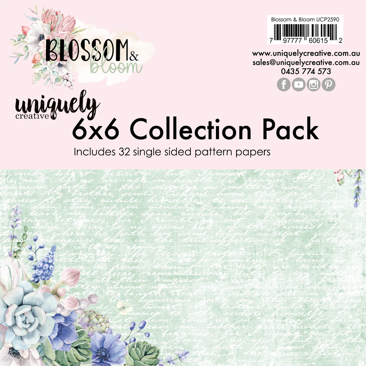 Uniquely Creative - 6x6 Collection Pack - Blossom & Bloom