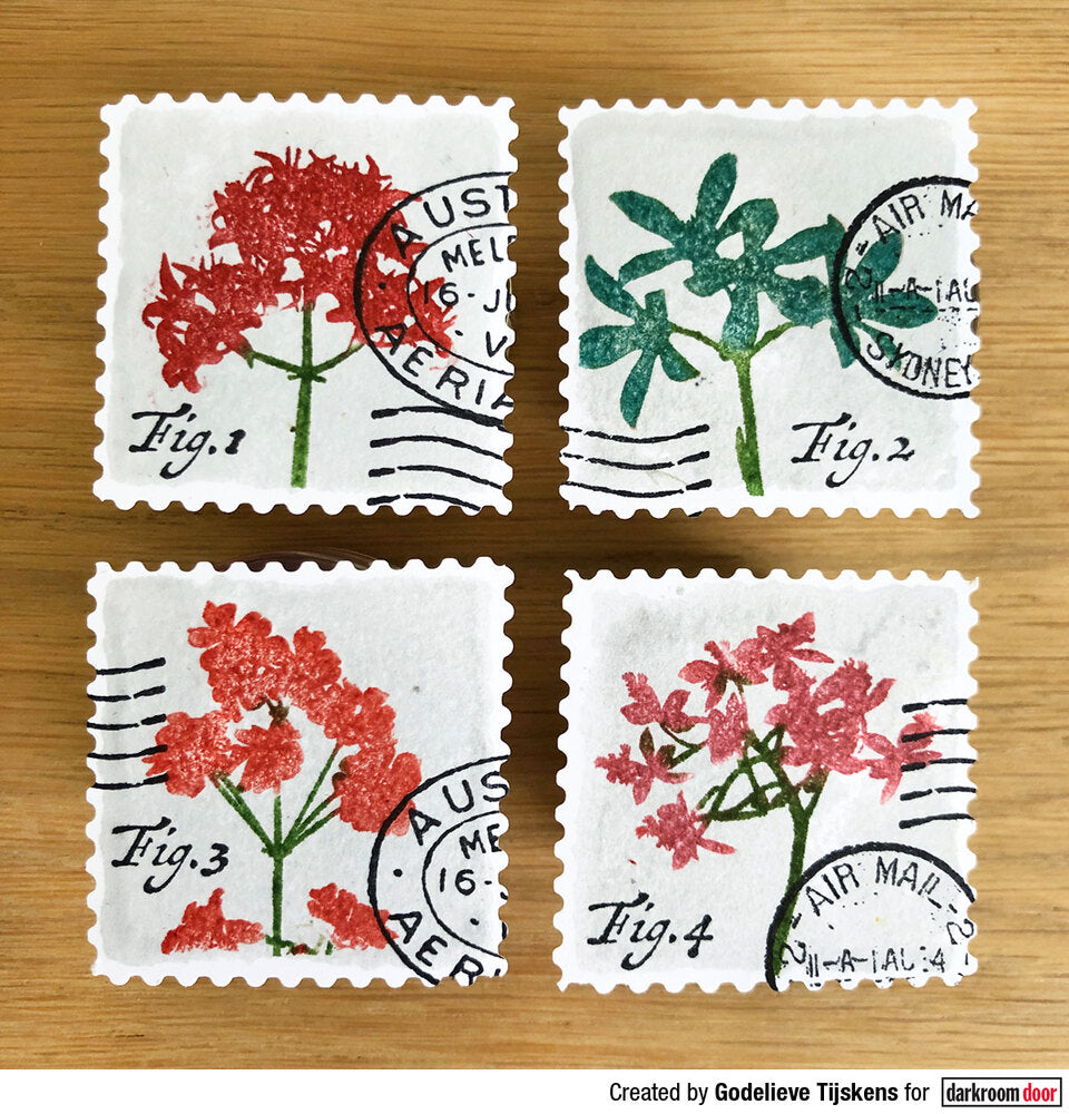 Rubber Stamp Set - Gathered Flowers