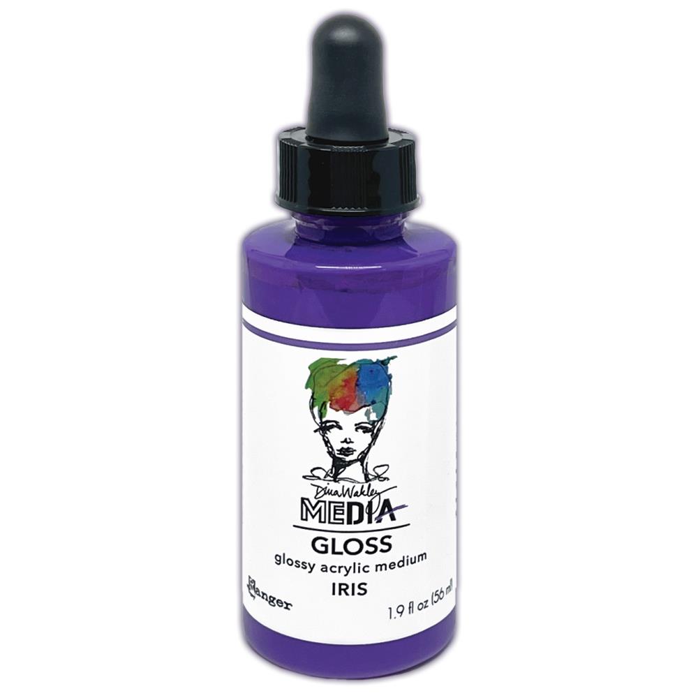 Dina Wakley MEdia Gloss Dropper Style - Iris