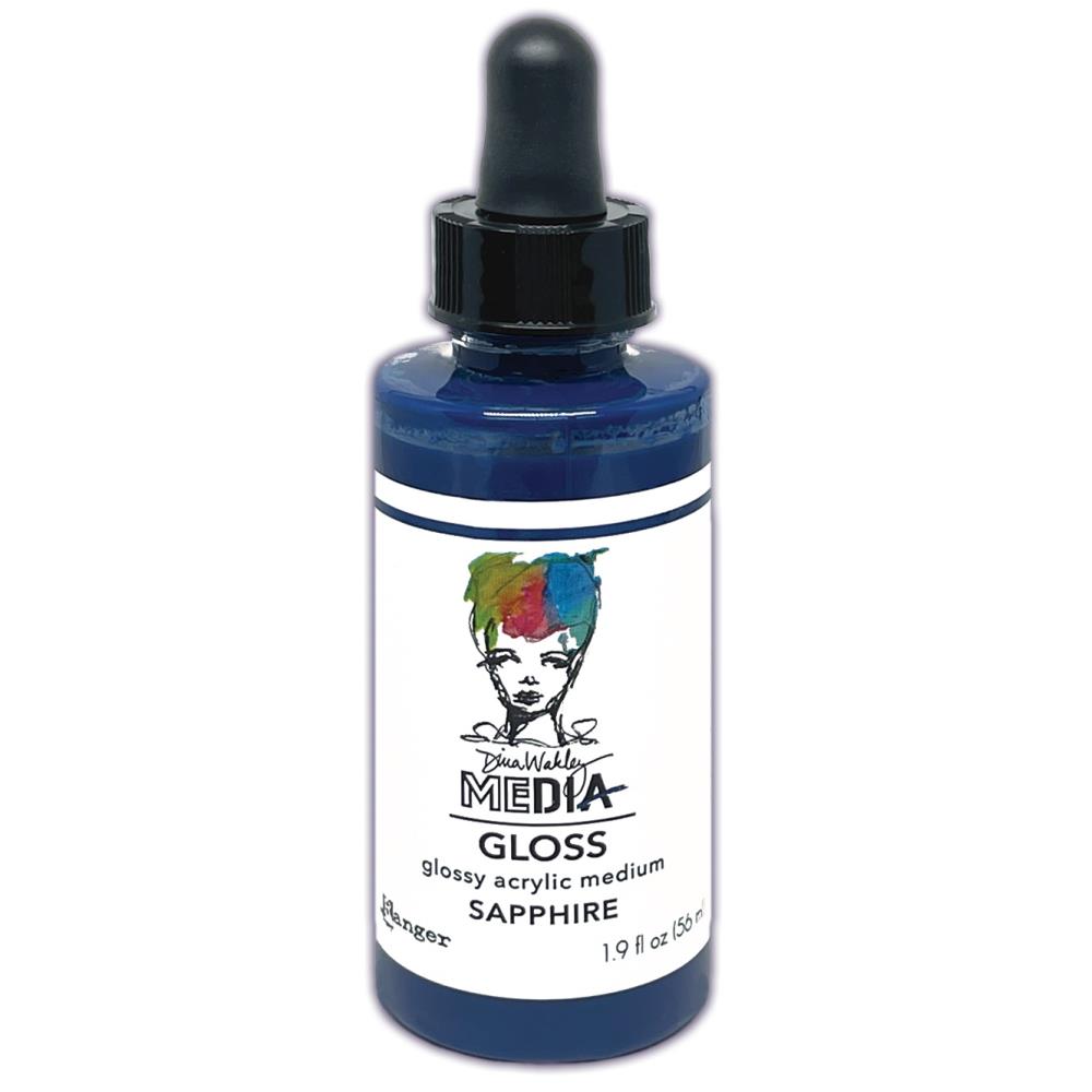 Dina Wakley MEdia Gloss Dropper Style - Sapphire