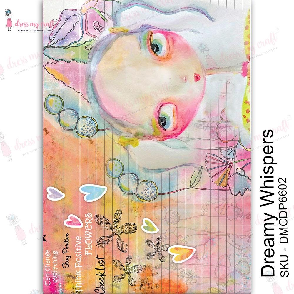 Dress My Craft Transfer Me Sheet A4 - Dreamy Whispers