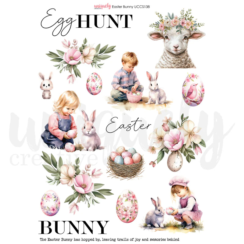 Uniquely Creative - Cut-A-Part Sheet - Easter Bunny